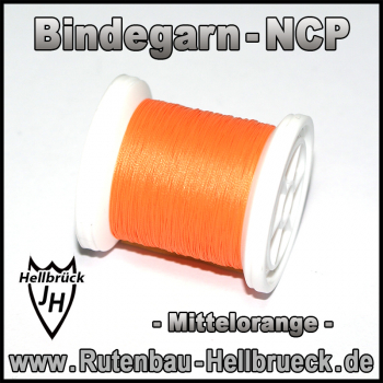 Bindegarn Nylon - NCP - Mittelorange -  Vorfixiert